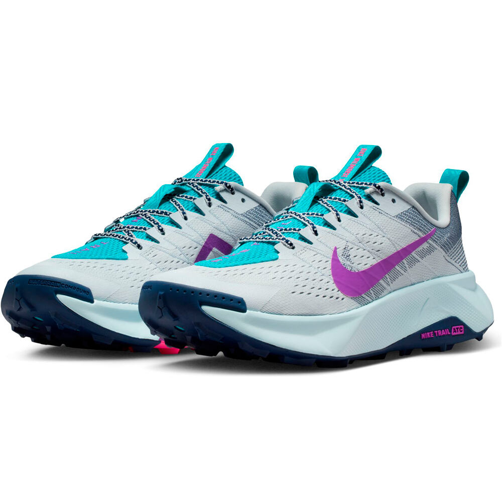 Nike zapatillas trail hombre WILDHORSE 10 GRIS lateral interior