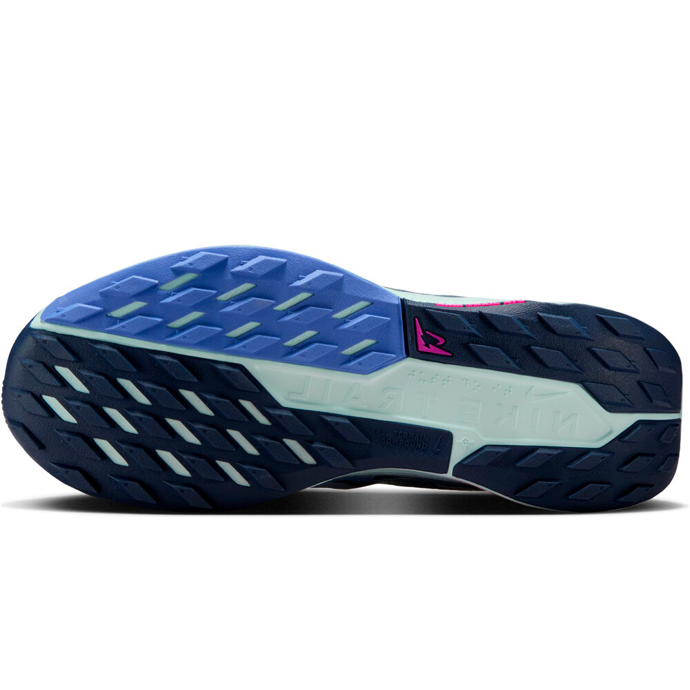 Nike zapatillas trail mujer PEGASUS TRAIL 5 GRIS vista superior