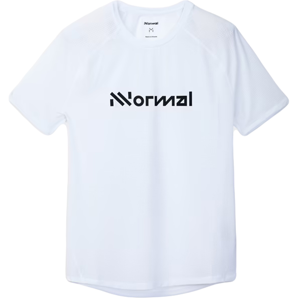 Nnormal camiseta entrenamiento manga corta mujer RACE BLANCO vista trasera