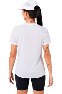 Nnormal camiseta entrenamiento manga corta mujer RACE BLANCO vista trasera