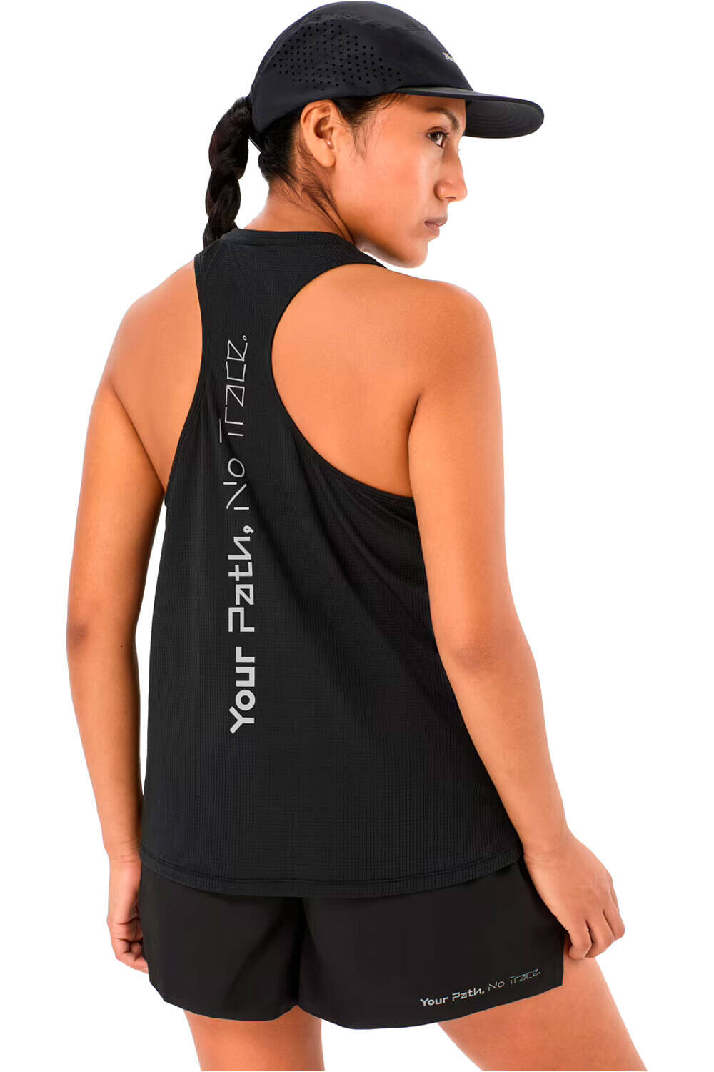 Nnormal camiseta tirantes running RACE NEGRO vista trasera