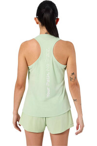 Nnormal camiseta tirantes running RACE VERDE vista trasera
