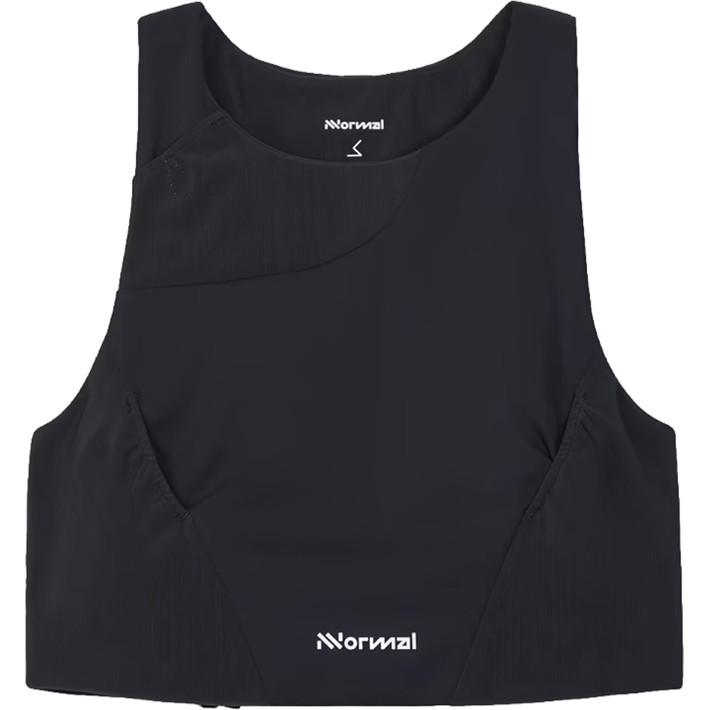 Nnormal camiseta tirantes running TRAIL CROP NEGRO 03