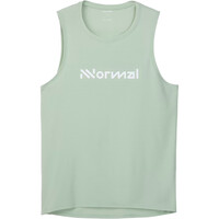 Nnormal camisetas trail running tirantes hombre RACE VERDE vista trasera
