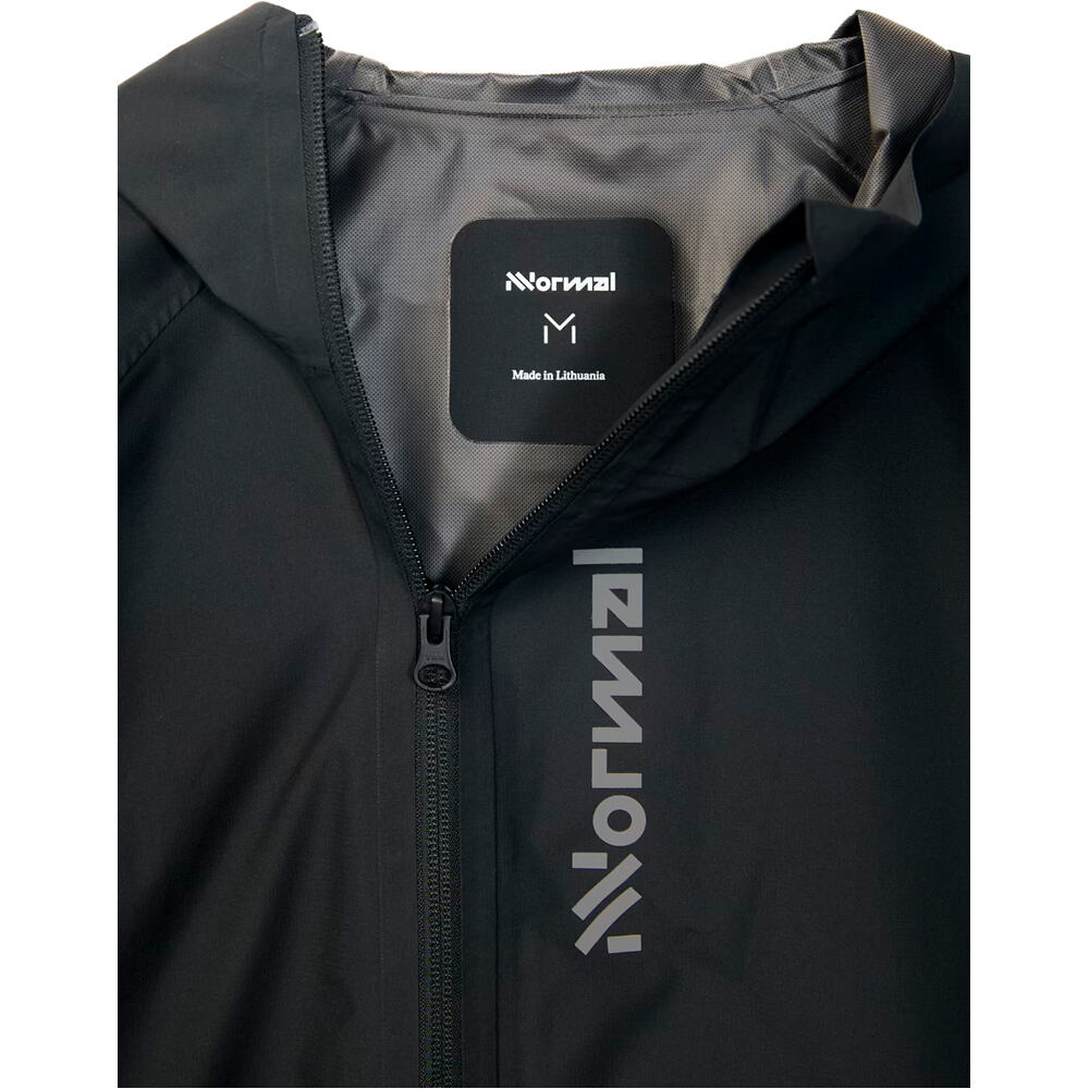 Nnormal CHAQUETA TRAIL RUNNING MUJER TRAIL RAIN NEGRO vista detalle