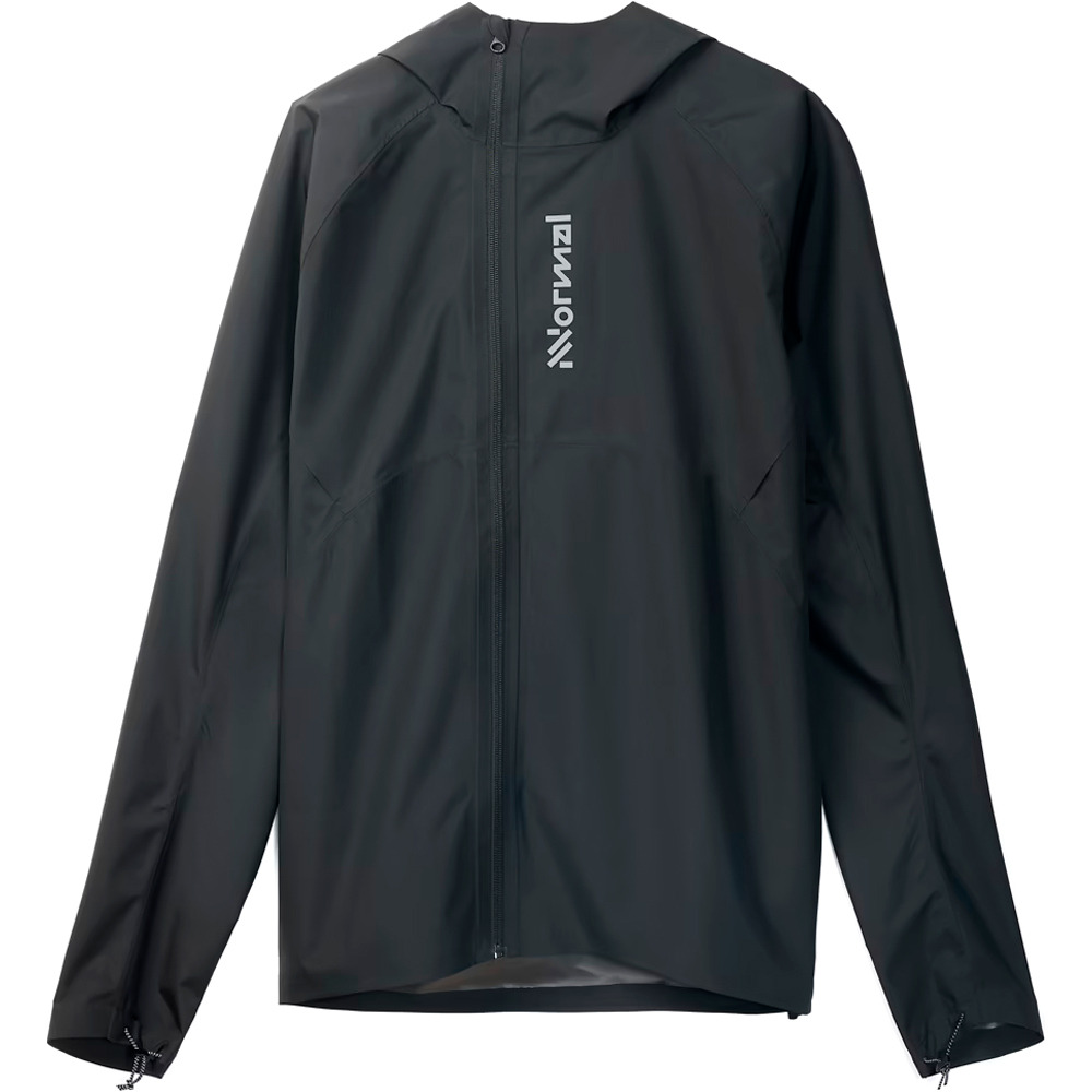 Nnormal CHAQUETA TRAIL RUNNING MUJER TRAIL RAIN NEGRO vista trasera