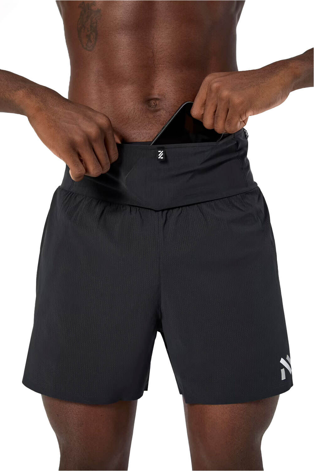 Nnormal pantalón running hombre RACE NEGRO vista detalle