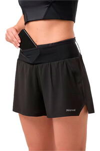 Nnormal pantalones cortos trail running mujer RACE NEGRO vista detalle