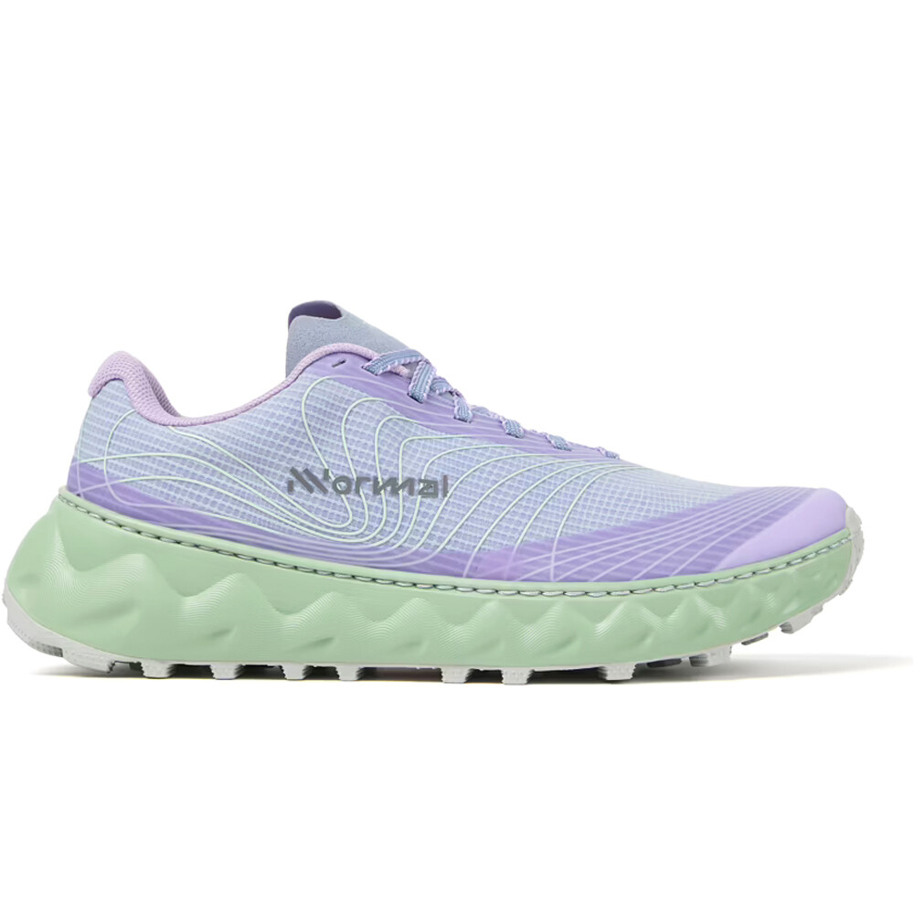 Nnormal zapatillas trail mujer TOMIR 2.0 AZUL lateral exterior