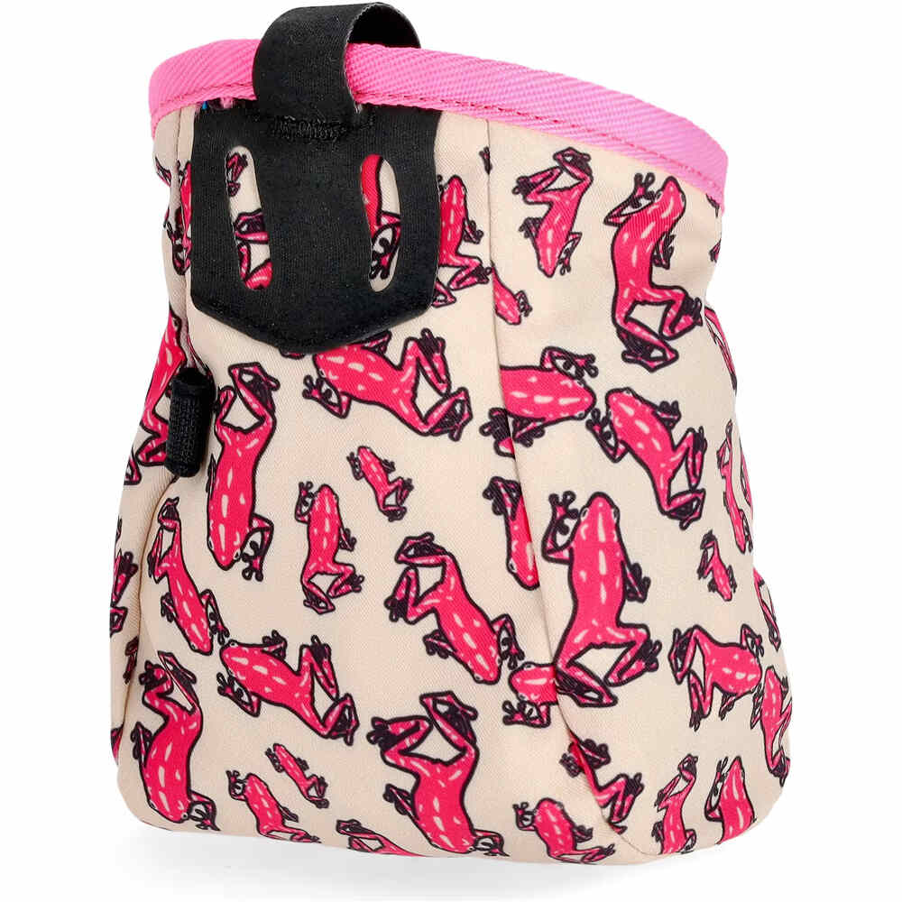 Ocun saco magnesio LUCKY KID + BELT ROSA 01