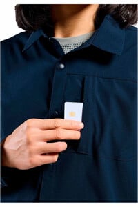 Odlo camisa montaña manga larga hombre ESSENTIAL AZUL vista detalle