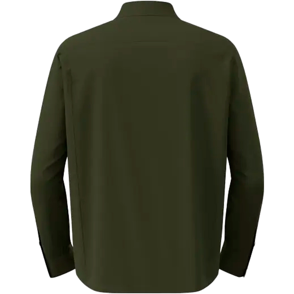 Odlo camisa montaña manga larga hombre ESSENTIAL VERDE 04