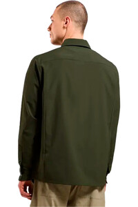 Odlo camisa montaña manga larga hombre ESSENTIAL VERDE vista trasera