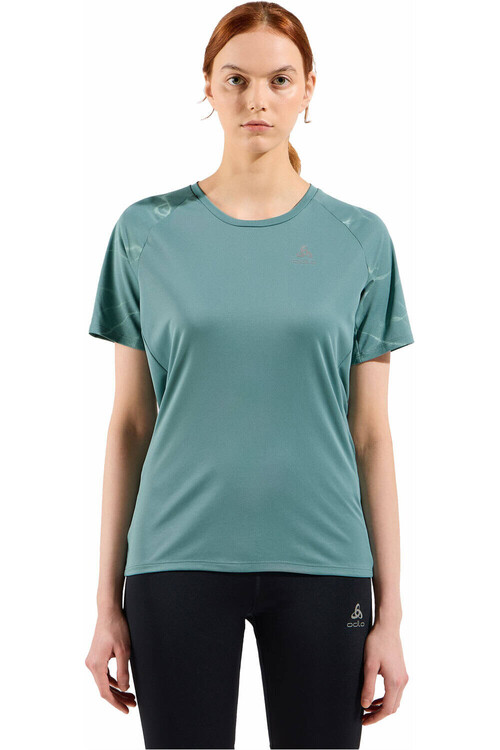 Odlo camiseta entrenamiento manga corta mujer ESSENTIAL MARRON