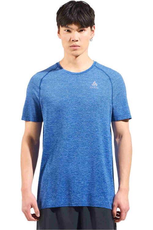 Odlo camiseta montaña manga corta hombre ESSENTIAL SEAMLESS AZUL