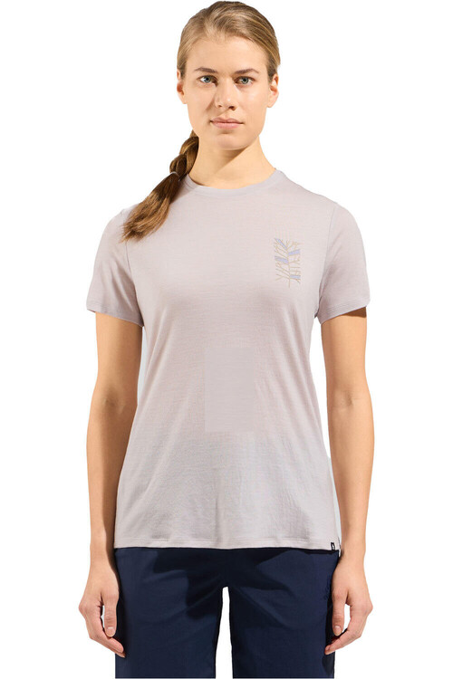 Odlo camiseta montaña manga corta mujer ASCENT MERINO 160 TREE 