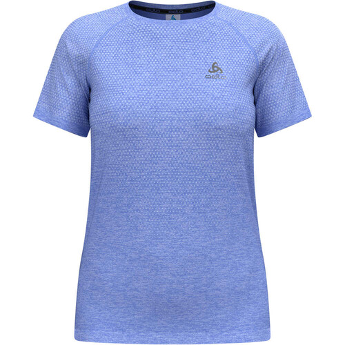 Odlo camiseta montaña manga corta mujer ESSENTIAL SEAMLESS AZUL