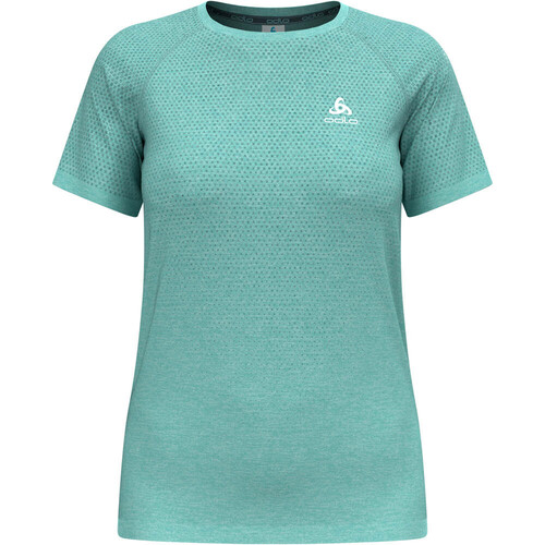 Odlo camiseta montaña manga corta mujer ESSENTIAL SEAMLESS VERDE
