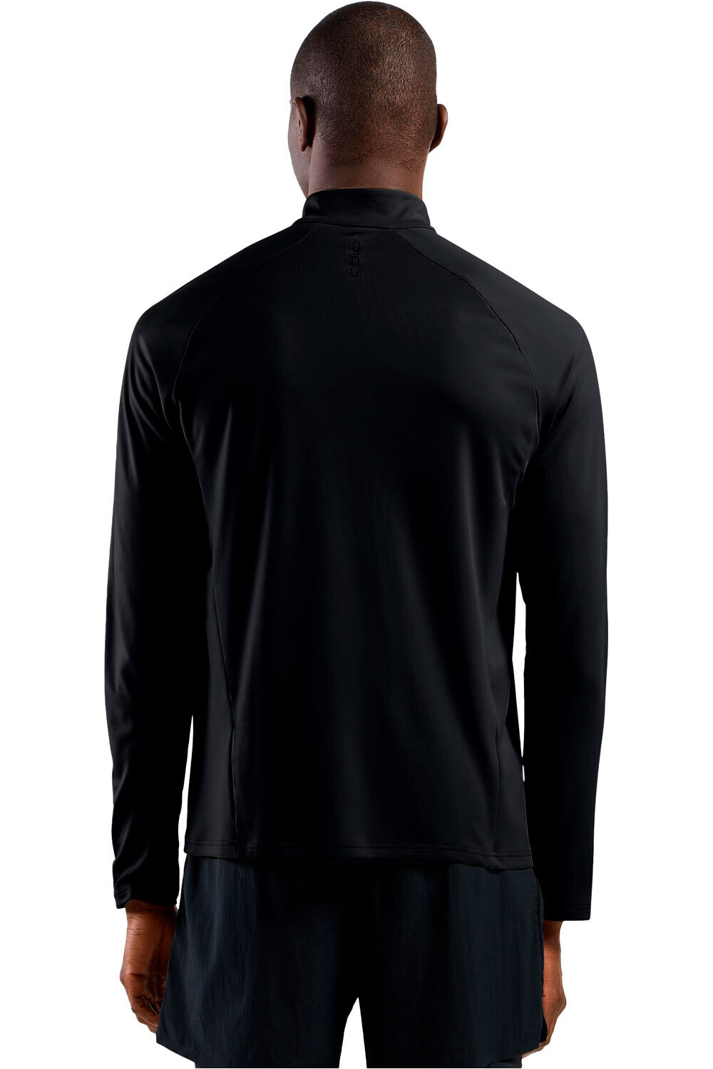 Odlo camiseta técnica manga larga hombre ESSENTIAL NEGRO vista trasera