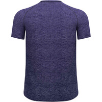 Odlo camiseta térmica manga corta hombre ESSENTIAL SEAMLESS AZUL vista trasera