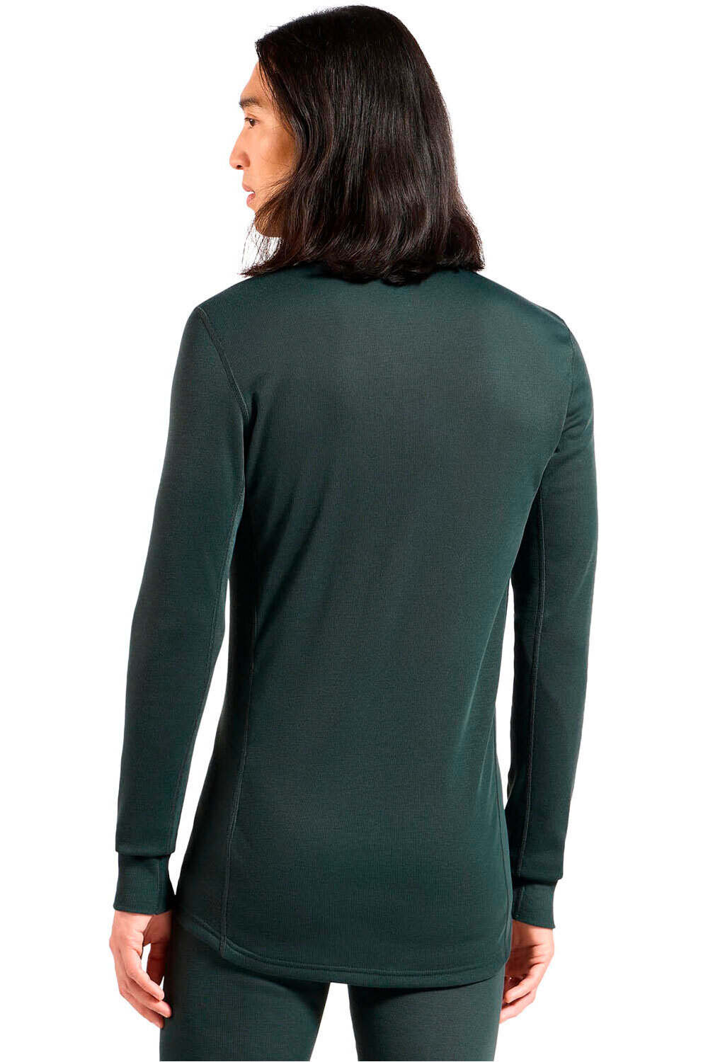 Odlo camiseta térmica manga larga hombre ACTIVE WARM VERDE vista trasera