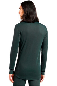 Odlo camiseta térmica manga larga hombre ACTIVE WARM VERDE vista trasera