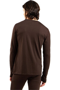 Odlo camiseta térmica manga larga hombre MERINO 160 ROJO vista trasera
