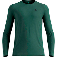 Odlo camiseta térmica manga larga hombre MERINO 160 VERDE vista frontal