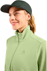 Odlo camiseta térmica manga larga mujer ESSENTIAL THERMAL AMARILLO vista detalle
