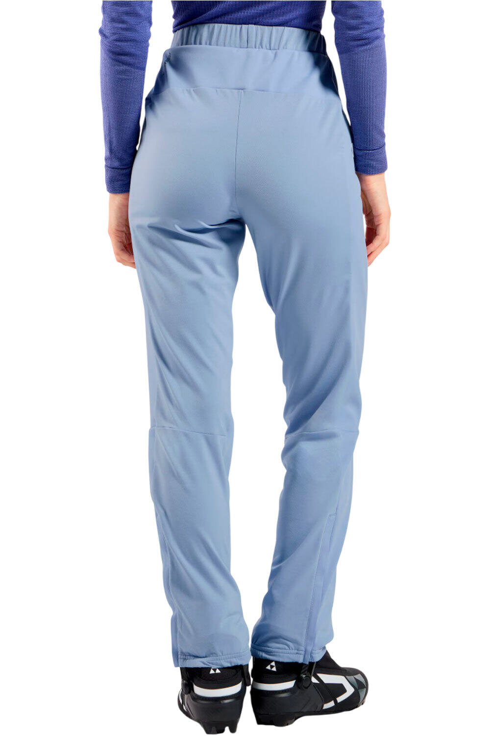 Odlo camiseta térmica manga larga mujer ESSENTIAL WARM AZUL vista trasera