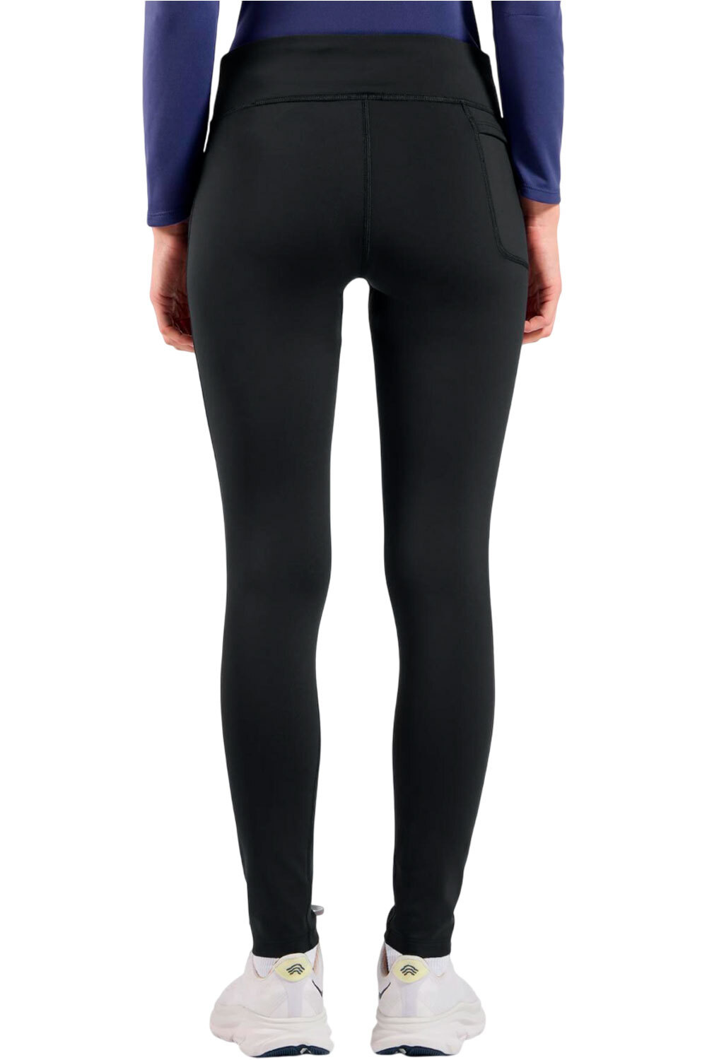 Odlo camiseta térmica manga larga mujer ESSENTIAL WARM NEGRO vista trasera