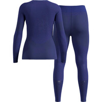 Odlo camiseta térmica manga larga mujer FUNDAMENTALS PERFORMANCE WARM AZUL 05