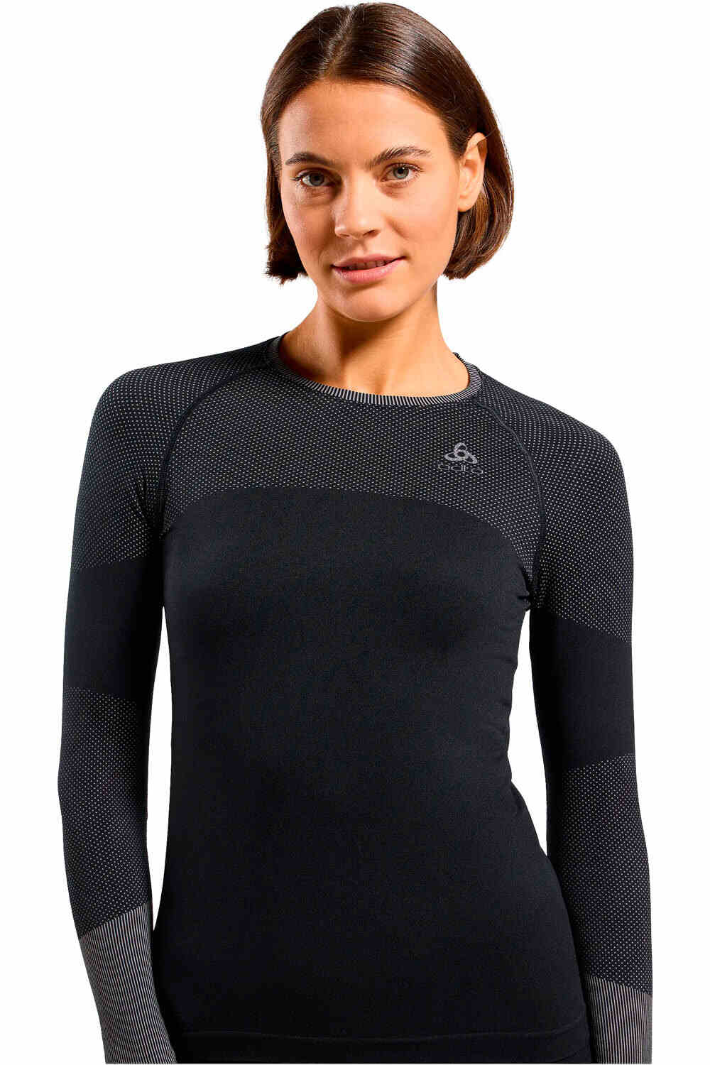 Odlo camiseta térmica manga larga mujer FUNDAMENTALS PERFORMANCE WARM NEGRO vista detalle
