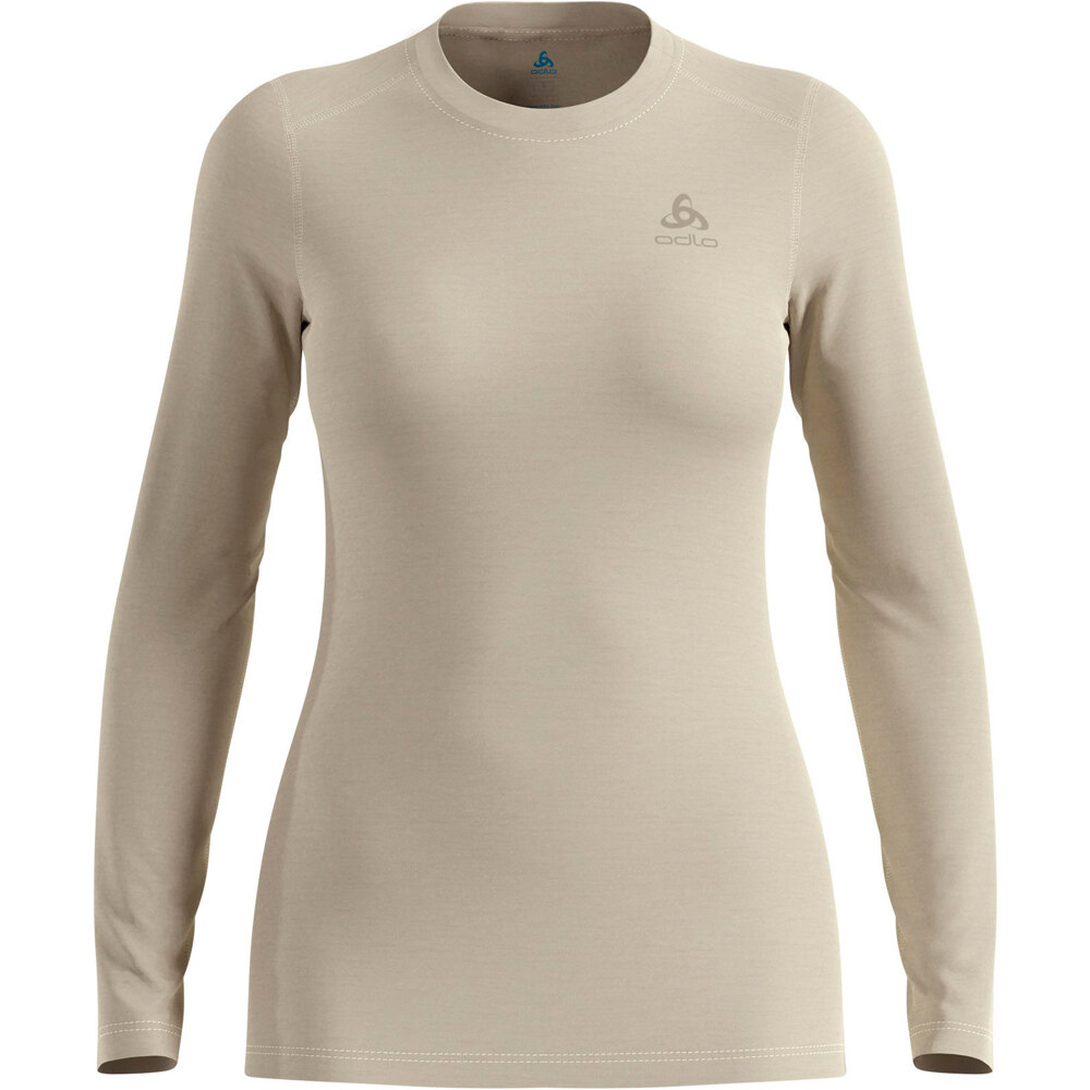 Odlo camiseta térmica manga larga mujer MERINO 160 BLANCO 03