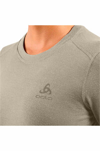 Odlo camiseta térmica manga larga mujer MERINO 160 BLANCO vista detalle