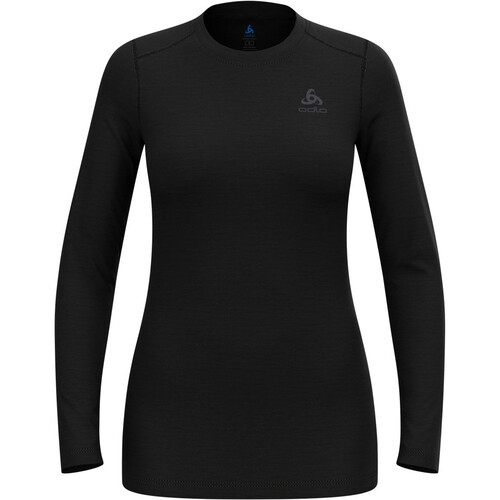 Odlo camiseta térmica manga larga mujer MERINO 160 NEGRO
