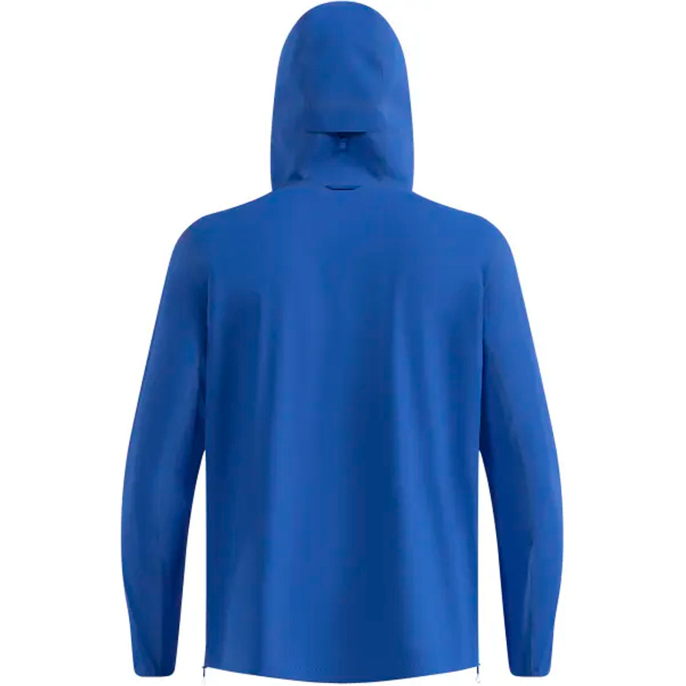 Odlo chaqueta impermeable hombre ESSENTIAL 2.5L WATERPROOF AZUL vista trasera