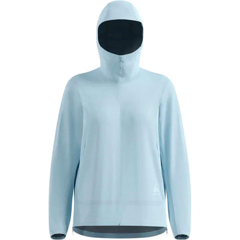Odlo chaqueta impermeable mujer ESSENTIAL 2.5L WATERPROOF AZUL 04