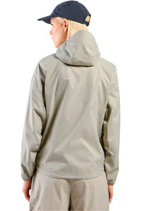 Odlo chaqueta impermeable mujer ESSENTIAL 2.5L WATERPROOF GRIS vista trasera