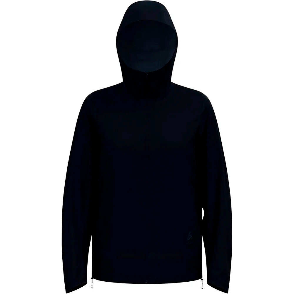 Odlo chaqueta impermeable mujer ESSENTIAL 2.5L WATERPROOF NEGRO vista trasera