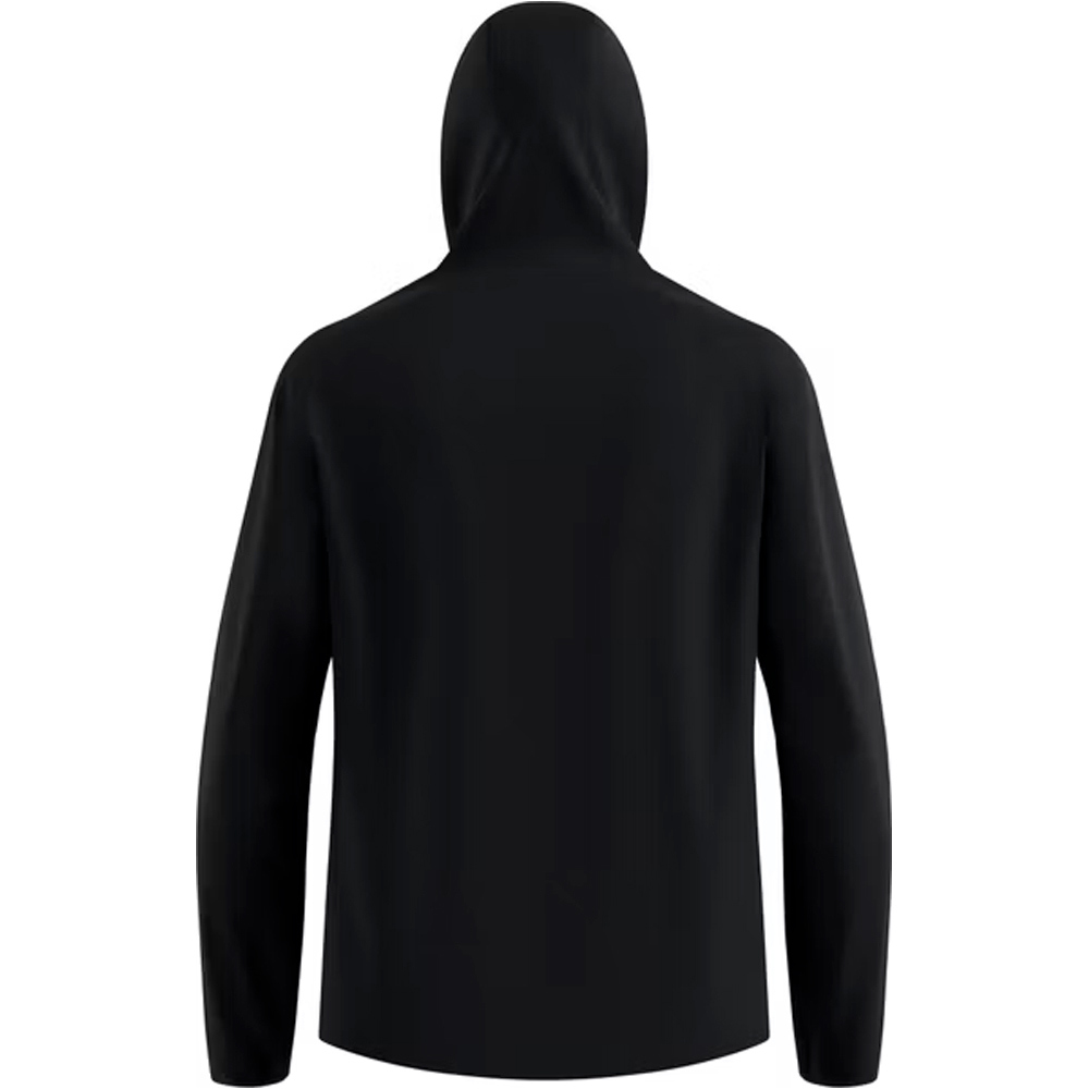 Odlo chaqueta softshell hombre ESSENTIAL NEGRO vista trasera