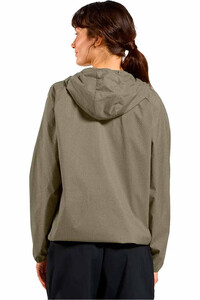Odlo chaqueta softshell mujer ESSENTIAL GRIS vista trasera