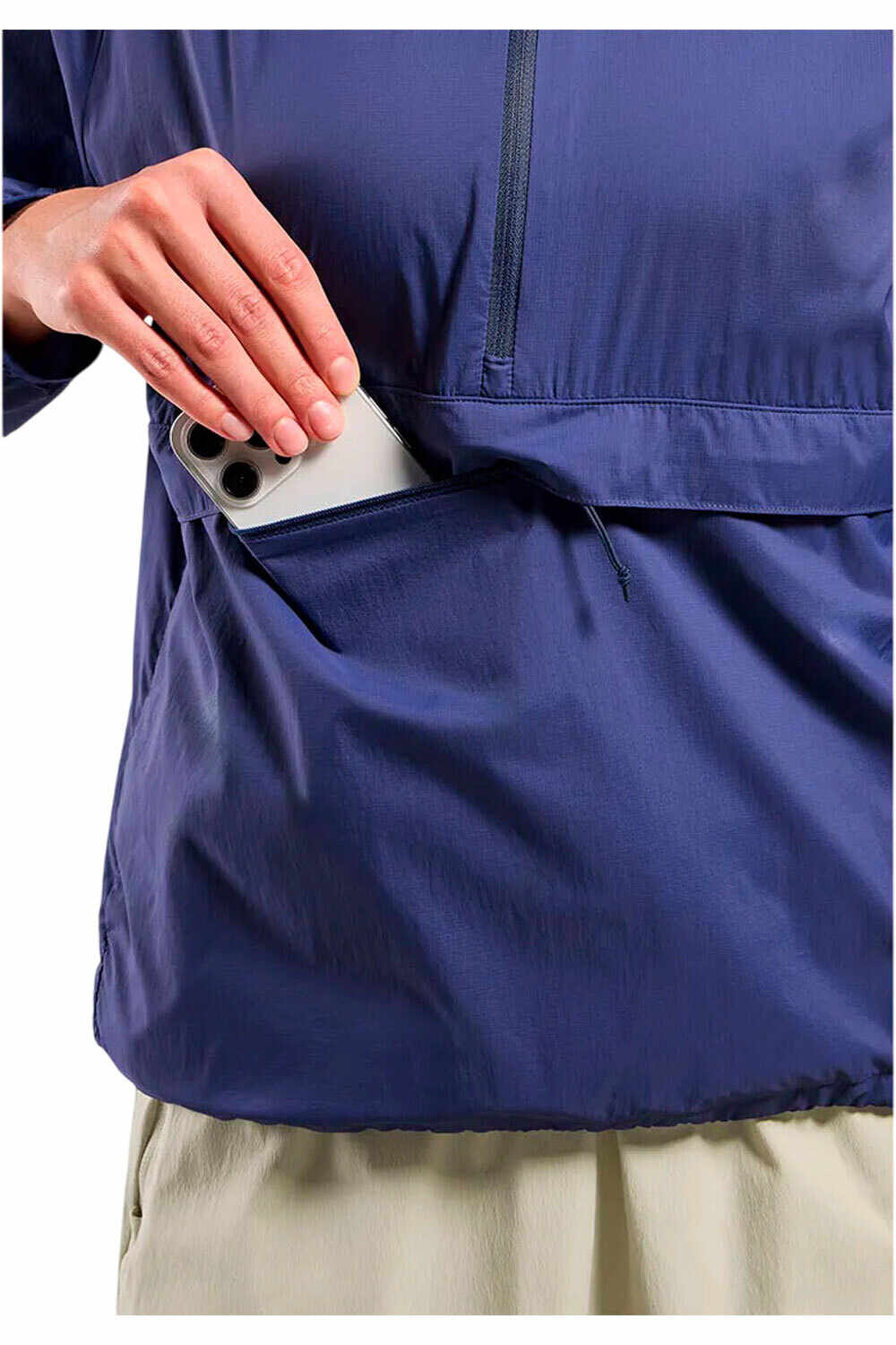 Odlo chaqueta softshell mujer ESSENTIAL WINDBREAKER AZUL 03
