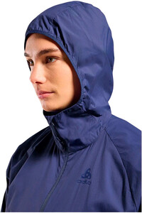 Odlo chaqueta softshell mujer ESSENTIAL WINDBREAKER AZUL vista detalle