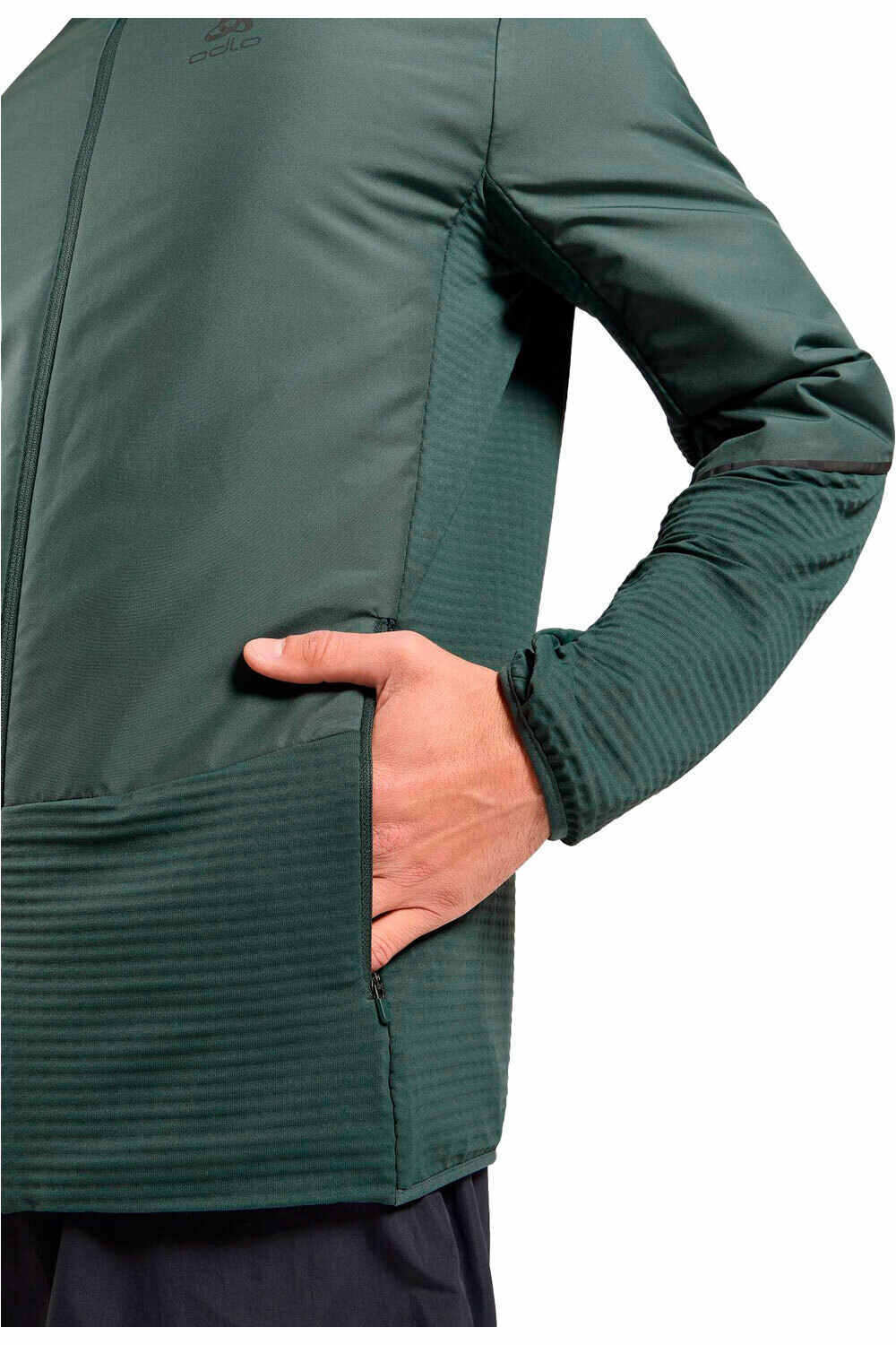 Odlo forro polar hombre ESSENTIAL INSULATOR HYBRID GRIS 03