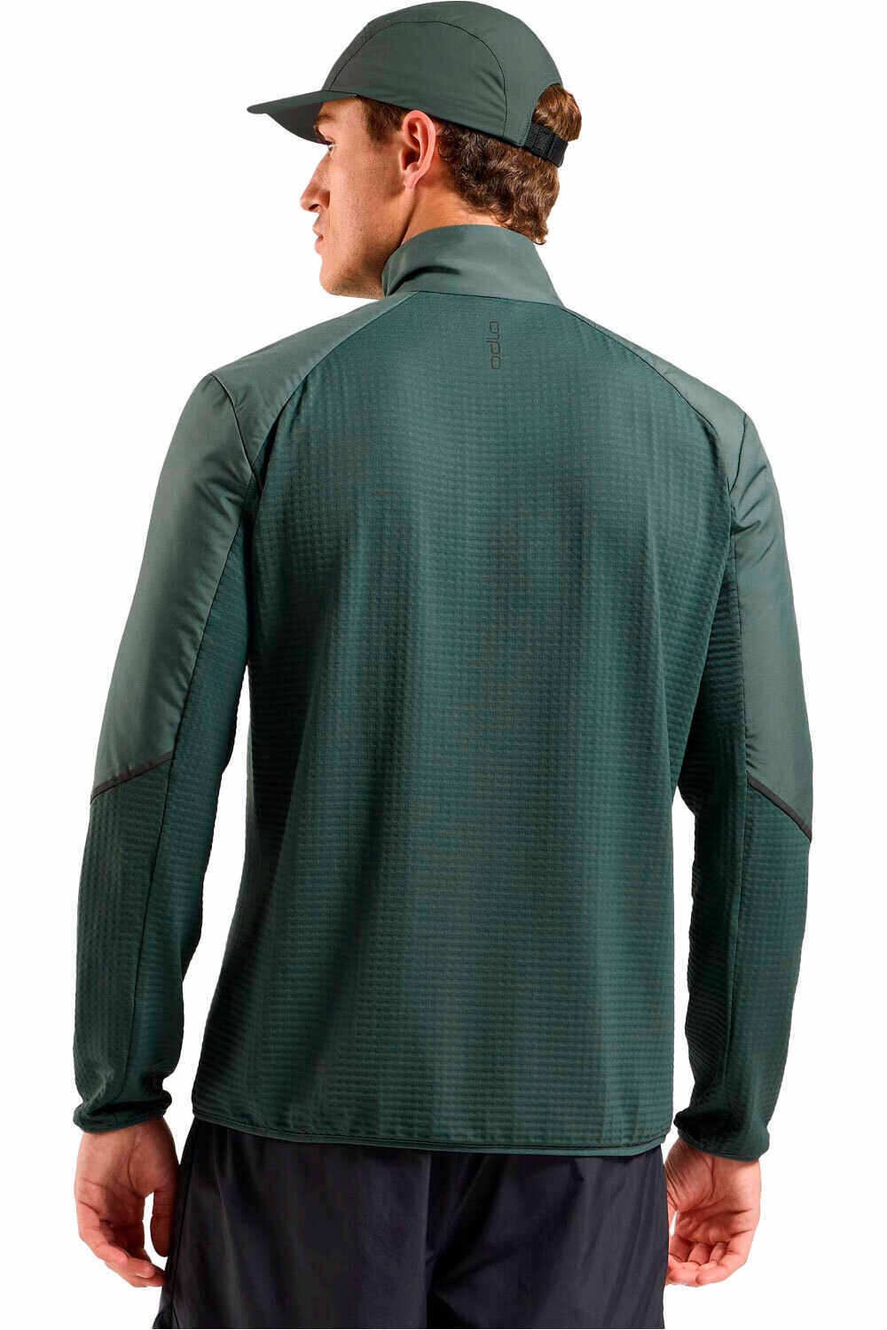 Odlo forro polar hombre ESSENTIAL INSULATOR HYBRID GRIS vista trasera