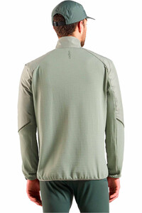 Odlo forro polar hombre FORRO POLAR ABIERTO GRIS vista trasera