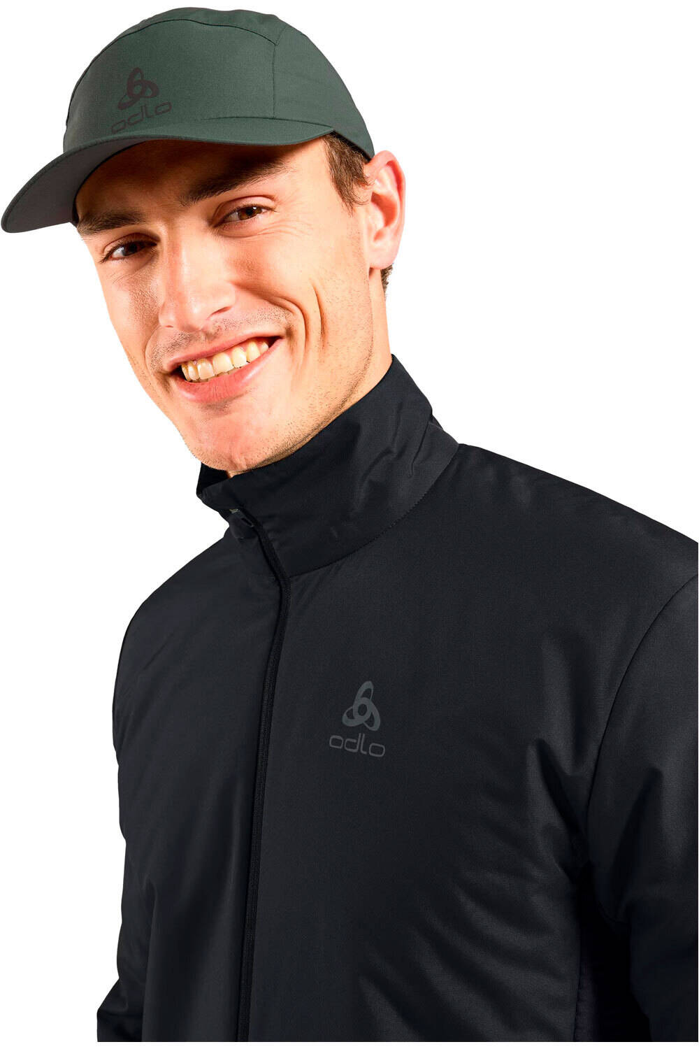 Odlo forro polar hombre FORRO POLAR ABIERTO NEGRO vista detalle
