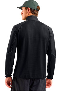 Odlo forro polar hombre FORRO POLAR ABIERTO NEGRO vista trasera
