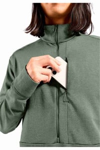 Odlo forro polar hombre GRID FLEECE GRIS vista detalle